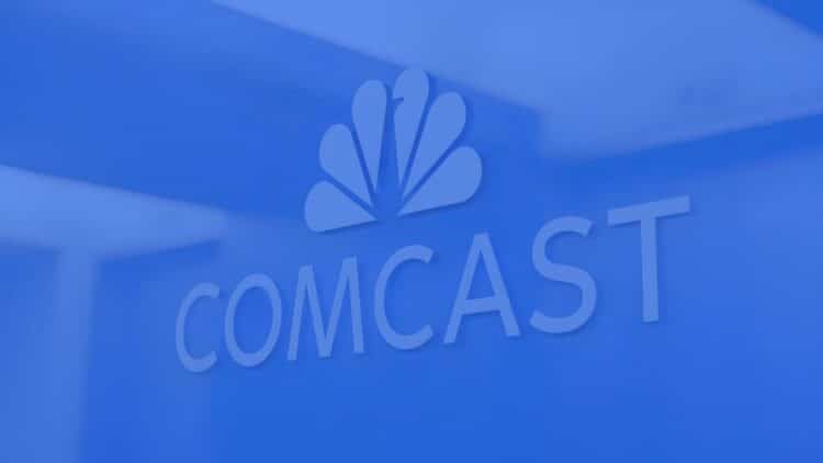 Comcast and NBCUniversal split visual showing the two new independent companies