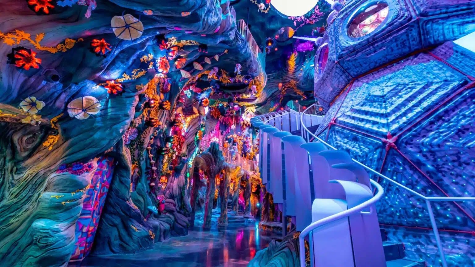 Inside Meow Wolf's Convergence Station in Denver, one of the immersive story worlds the Titmouse partnership will develop into animated series.